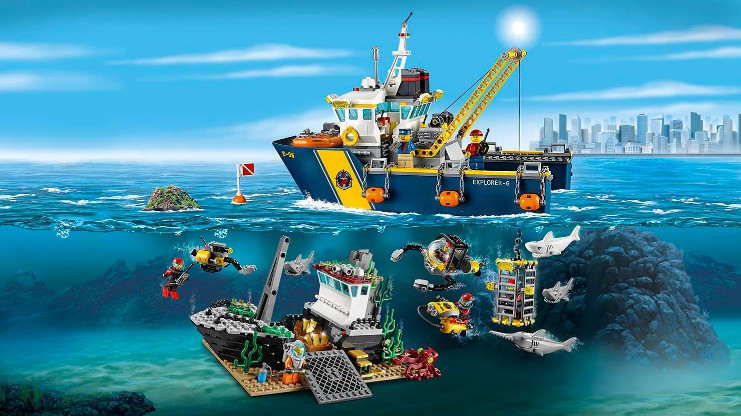 Подводный и подземный миры конструкторов Lego